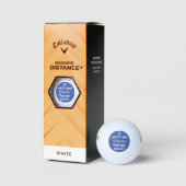 Grappige aangepaste zet-me-neer-tekst golfballen (Verpakking)