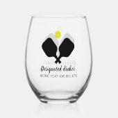 Grappige aangewezen Dinker gepersonaliseerde Pickl Wijnglas Zonder Voet (Achterkant)
