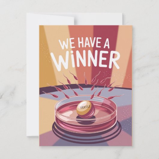 Grappige aankondiging van zwangerschap wint (Voorkant)