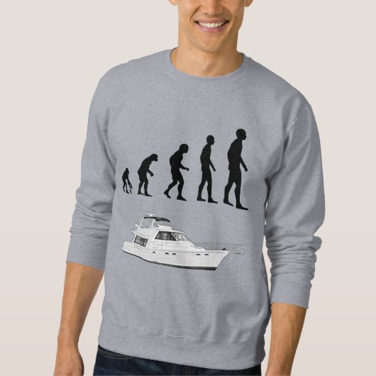 Grappige aanpasbare evolutie- en boottrui trui (Voorkant)