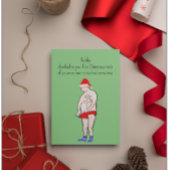 Grappige aanpasbare kerst briefkaart