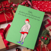 Grappige aanpasbare kerst kaart