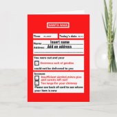 Grappige aanpasbare Xmas Feestdagen Kaart (Voorkant)