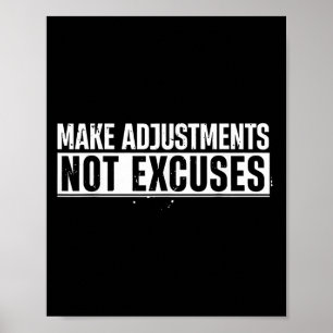 Grappige aanpassingen maken, geen excuses voor Mot Poster