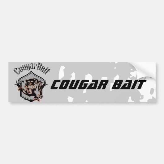 Grappige aanstootgevende nieuwigheid humor cougar  bumpersticker (Voorkant)