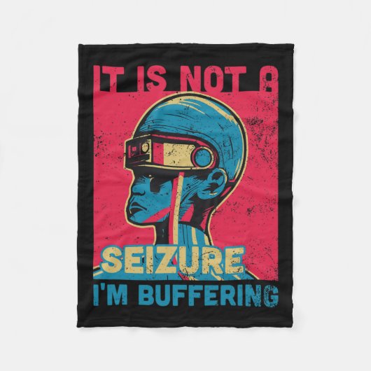 Grappige aanval - Paarse lint voor epilepsie Aware Fleece Deken (Voorkant)