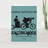 Grappige, aanvallende het themaVerjaardag van de Kaart (Achterkant)