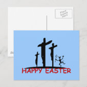 Grappige aanvallende Satan Feestdagenkaart (Voorkant / Achterkant)