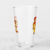 Grappige aap banaan je bent een beetje raar glas (Links)