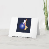 grappige aap bedrijfs negentigste verjaardagskaart kaart (Achterkant)