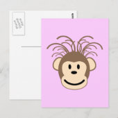 grappige aap briefkaart (Voorkant / Achterkant)