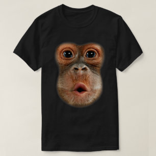 Grappige aap gezicht virale meme kunst t-shirt