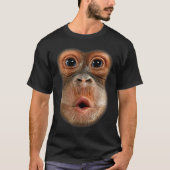 Grappige aap gezicht virale meme kunst t-shirt (Voorkant)