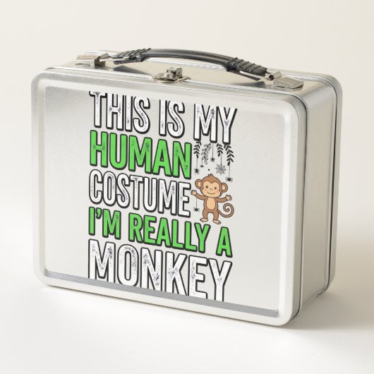 Grappige Aap Mens Kostuum Halloween Shirt Ontwerp_ (Voorkant)