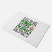 Grappige Aap Mens Kostuum Halloween Shirt Ontwerp_ Deurmat (Schuin)