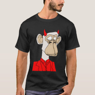 Grappige aap niet fungibele menselijke NFT Crypto  T-shirt