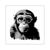 grappige aap rubberstempel (Afrduk)