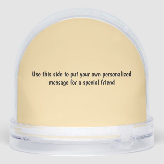 Grappige Aap  Sneeuwbol (Achterkant)