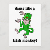 Grappige aap St Patrick's Day Briefkaart (Voorkant)