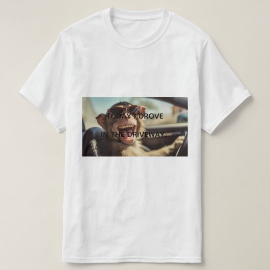 Grappige Aap TSHIRT (Design voorkant)
