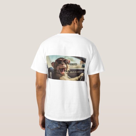 Grappige Aap TSHIRT (Achterkant volledig)