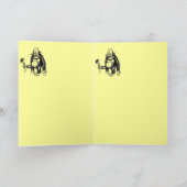 Grappige aap verjaardagskaart kaart (Binnen)