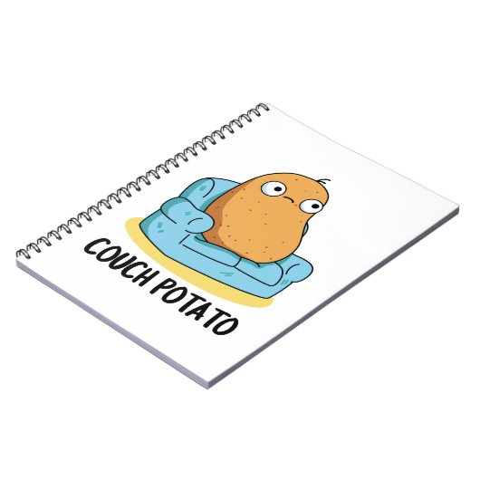 Grappige Aardappel Bankaardappel Grappen Notitieboek (Linkerzijde)