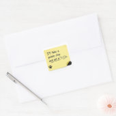 Grappige Aardappel Chip Hond Post-it Sticker (Envelop)