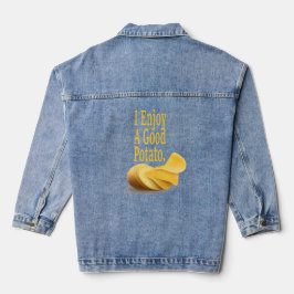 Grappige Aardappel Eten Liefhebber Spijkerjas Denim Jacket