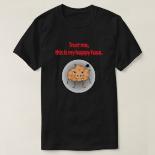 Grappige Aardappel Gelukkig Gezicht T-shirt
