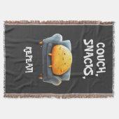 Grappige Aardappel op de Bank Deken (Voorkant)