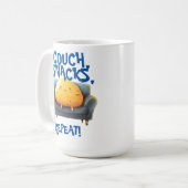Grappige Aardappel op de Bank Koffiemok (Voorkant links)