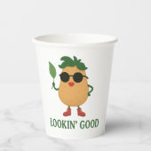Grappige Aardappel Papieren Beker (Voorkant)