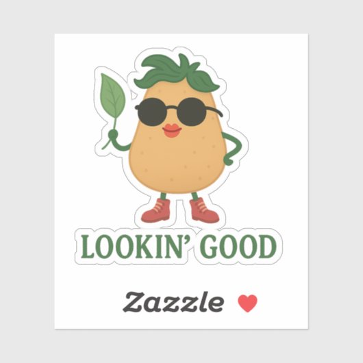 Grappige Aardappel Stickerblad Sticker (Vel)