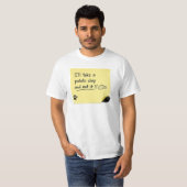 Grappige Aardappelchip Hond Post-it Meme T-shirt (Voorkant volledig)