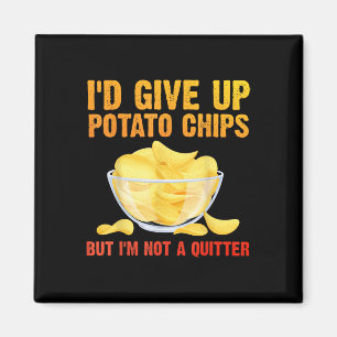 Grappige Aardappelchips Kunst voor Mannen Vrouwen  Magneet