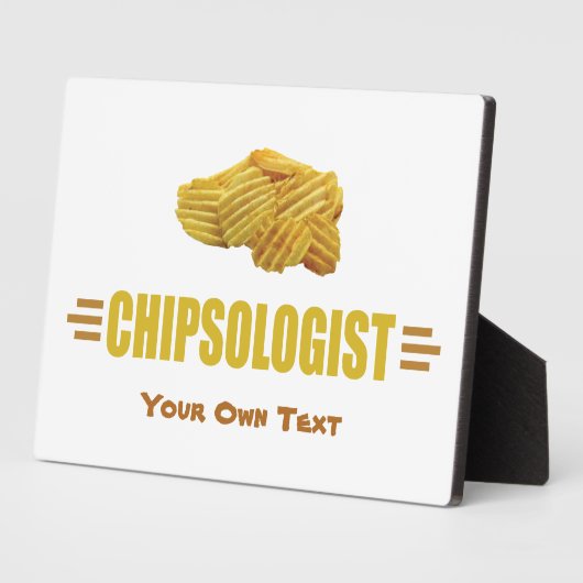 Grappige Aardappelchipsliefhebbers Fotoplaat (Zijkant)