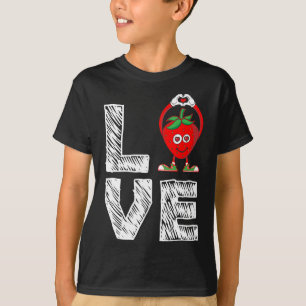 Grappige aardbei fruit liefhebber - ik hou van aar t-shirt