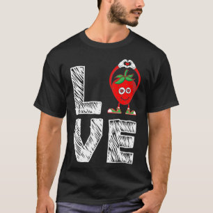 Grappige aardbei fruit liefhebber - ik hou van aar t-shirt