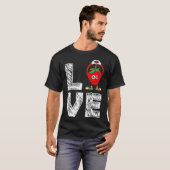 Grappige aardbei fruit liefhebber - ik hou van aar t-shirt (Voorkant volledig)