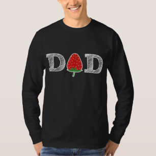 Grappige aardbei papa fruit cadeau bessen vader ca t-shirt
