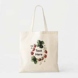 Grappige aardbei tote bag