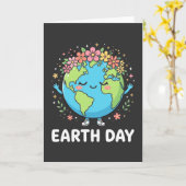 Grappige Aarde Dag Ga Planetaar Het Is Je Aarde Da Kaart (Gele Bloem)