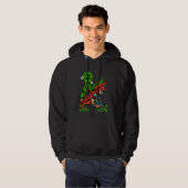 Grappige aarde is de beste pizza planeet Alien sta Hoodie (Voorkant volledig)