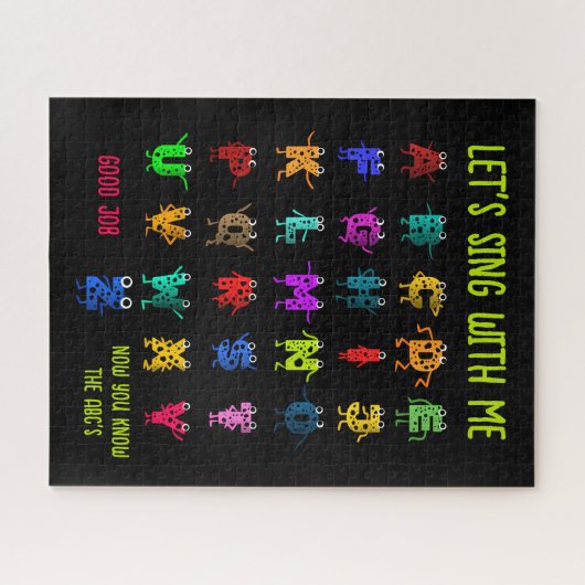 Grappige ABC's Legpuzzel (Horizontaal)