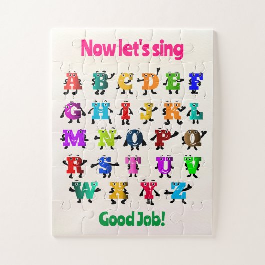 Grappige ABC's Legpuzzel (Verticaal)