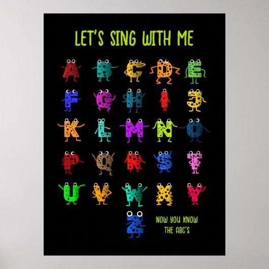 Grappige ABC's Poster (Voorkant)