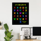 Grappige ABC's Poster (Thuiskantoor)