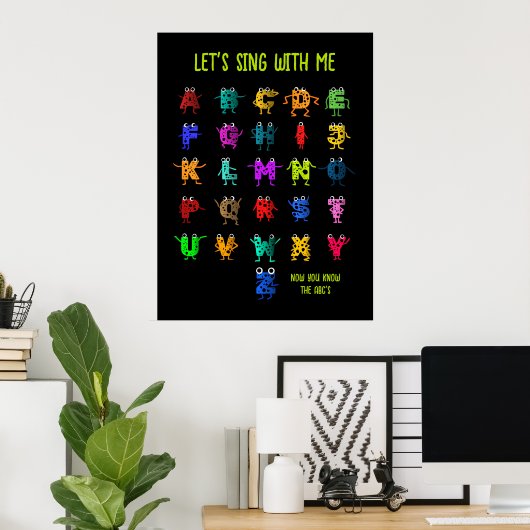 Grappige ABC's Poster (Thuiskantoor)
