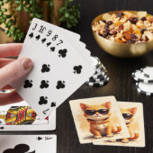 Grappige Abessijnse Kawaii Kat Pokerkaarten (Insitu)